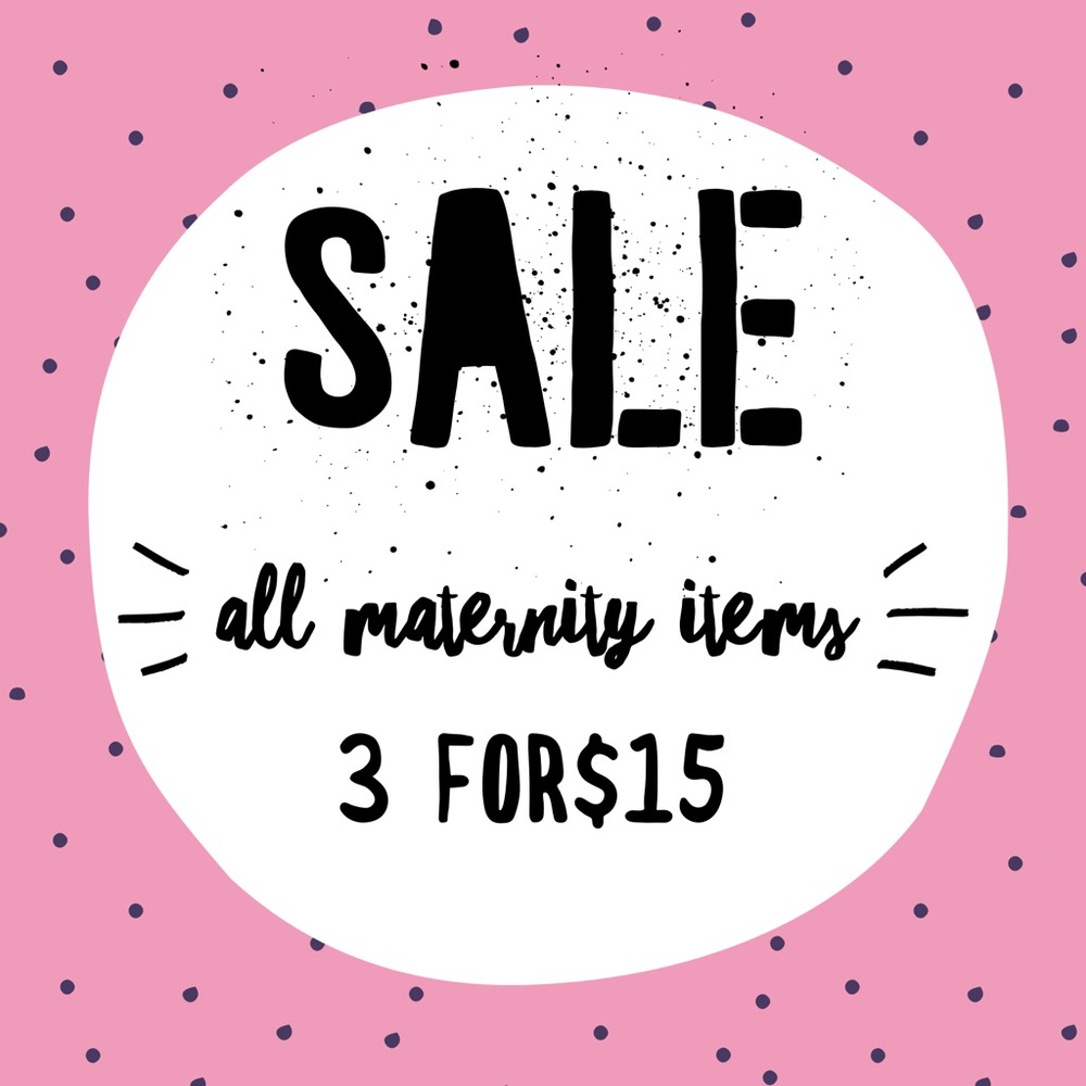 Bundle 3 maternity items for $15